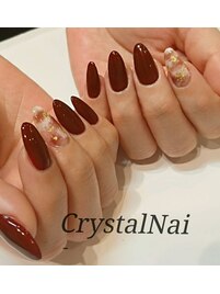 ニュアンスネイル×ボルドー