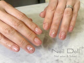 ネイルドール(Nail Doll)/ラメグラ×シェル