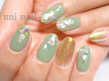ユニネイル(uninail)/オーロラ×スターギャラクシー
