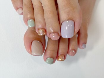 ネイルサロンアンドスクールシャルール(CHALEUR)/フットジェルネイル