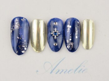 アメリ(Amelie)/ミラー/ネイビー/ワンカラー