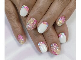 シェルフラワーネイル