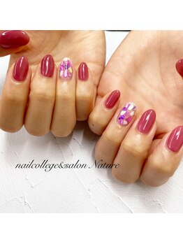 ネイルカレッジアンドサロン ナチュレ(nailcollege&salon NATURE)/シェルネイル