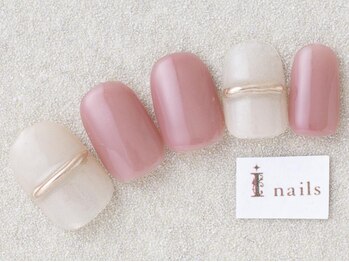 アイネイルズ 三宮店(I nails)/ピンクリングネイル¥6000