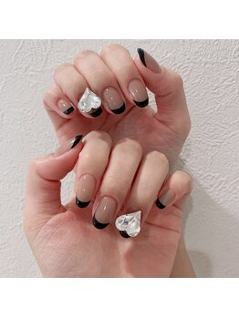 アンダーバーホワイトプラス 南海難波店(_WHITE+)/フレンチネイル