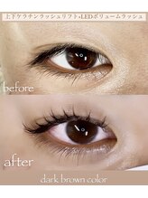 イクアイラッシュ(iku eyelash)/上下ケラチンパーマ+LEDエクステ