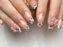 キラネイル アンド アイラッシュ by World Beauty(KIRA)/豹柄フレンチ