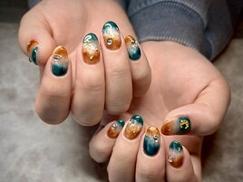 ニュアンス×ターコイズブラウン