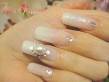 ネイルミュージアム(Nail Museum)/長さ出しスカルプ+グラデ￥15400