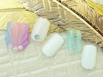 ネイルズガッシュ 武蔵小山店(NAILsGUSH)/*カラフル人魚の鱗*