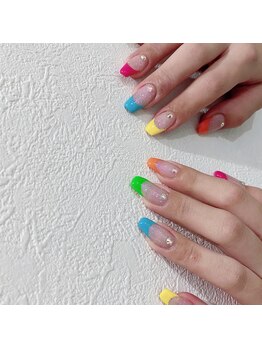 アンダーバーホワイトプラス 南海難波店(_WHITE+)/カラフルフレンチ