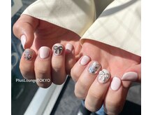 プルースラウンジ トウキョウ(Plus Lounge TOKYO)/ベビーピンク×リボンネイル♪