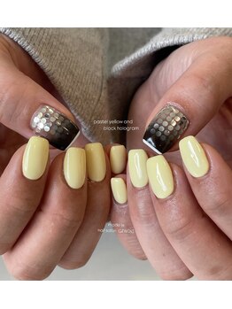 ジェミニ(GEMINI)/pastel yellow and hologram