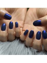アース 新瑞橋店(HAIR & MAKE EARTH)/ネイビーオーロラ