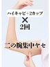 【二の腕集中2Days】脂肪冷却2カップ＋キャビテーション付き破格の2回¥19800
