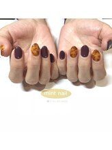 ネイルアンドアイ ミント(nail＆eye mint)/べっ甲ネイル