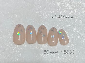 ネイルアート ジマー/80minartコース¥8880