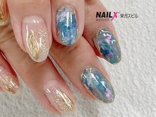 ネイリックス 栄ガスビル(NAILX)/天然石ネイル/大理石ネイル