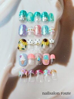 ネイルサロン ルート 二子玉川(nailsalon route)/7月キャンペーン夏ネイル☆