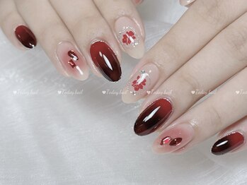 トゥデイネイル(Today.Nail)/赤ネイル