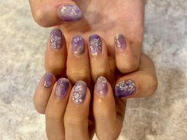 梅雨ネイル 水滴