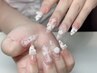【yuna指名限定デザイン】ワンホン綺麗めネイル♪￥0～