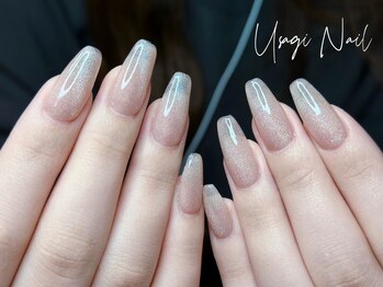 ウサギネイル 新大久保店(usagi nail)/マグネットフレンチ秋可愛い