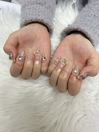 キルティング&チェックネイル