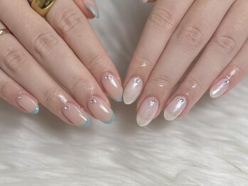 ワンカラー+フレンチ