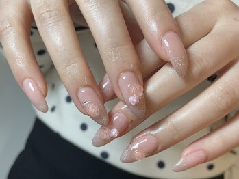 ちゅるちゅるワンホンネイル