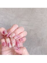 アティックネイルアトリエ(attic nail atelier)/シェルビジューネイル★