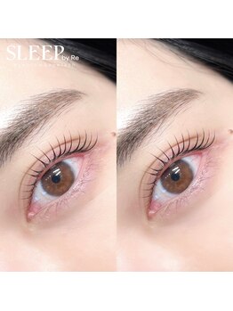 スリープ バイ アールイー(SLEEP by Re)の写真/【リラックスできる上質な小規模プライベートサロン】丁寧な接客とプロの施術で理想のお目元へ...