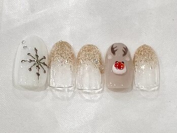 キャンアイドレッシー 下赤塚店/クリスマスネイル☆冬デザイン