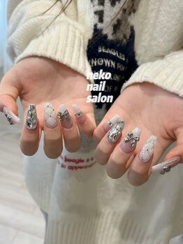 ネコ(Neko)/キルティング　埋め尽くし