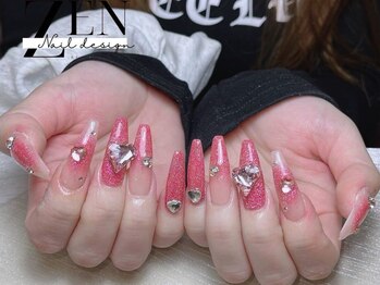 ゼン ネイル デザイン 池袋(ZEN NAIL DESIGN)/* 長 さだしやり放題×つけ放題