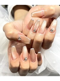 キラキラ水光マグ／韓国ネイル