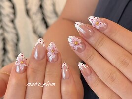 指先フレンチネイル