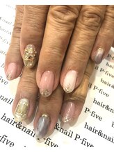 ヘアアンドネイル ピーファイブ(P-five)/大人クリスマスネイル♪パート2