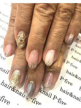 ヘアアンドネイル ピーファイブ(P-five)/大人クリスマスネイル♪パート2