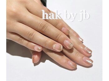 ハク ネイル バイジェービー 稲毛(hak nail byjb)/ラメグラ 1本アート¥6,980