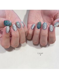 絵画ネイル　パラジェル