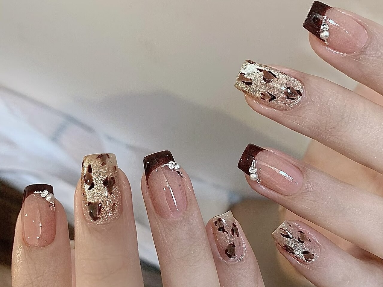 豹柄アシンメトリー　if 楽天市場】STYLE EYES 「LEOPARD x PLAIN」レオパード柄ツートン