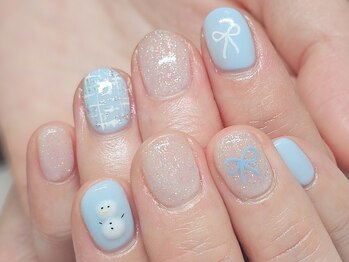 メルシー ネイル(mercii nail)/雪だるまnail