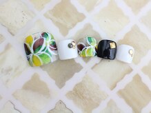 ネイルサロン あかねいろ/春夏　エスニック フット