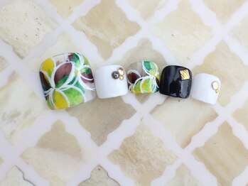 ネイルサロン あかねいろ/春夏 エスニック フット