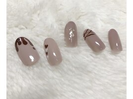 チョコレート風ネイル75分コース