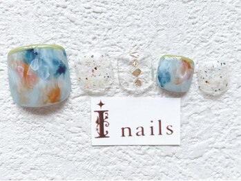 アイネイルズ 梅田店(I nails)/もやもや個性派ニュアンス￥9200