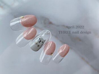 スリー(THREE)/Apr.2022/nail design