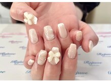 リジュベ(Rejuve)/淡いホワイトでリボンモチーフ☆