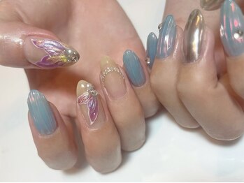 キラネイル アンド アイラッシュ by World Beauty(KIRA)/マーメイドネイル